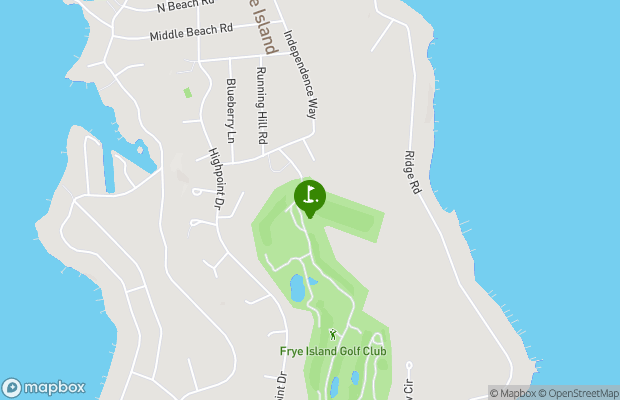 Frye Island Golf Club map