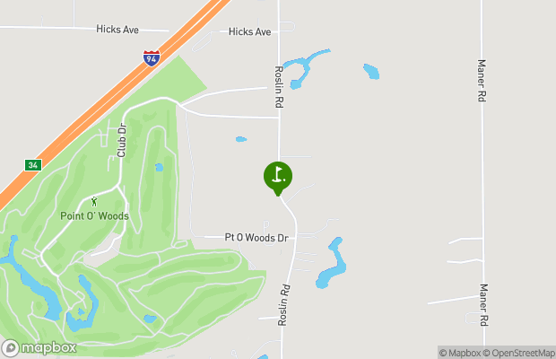 Point O Woods Country Club map