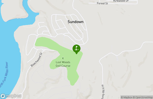 Lost Woods Golf Course map