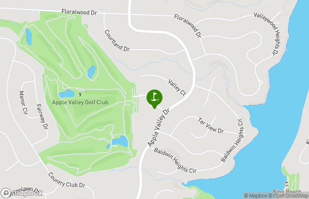 Apple Valley Golf Course map