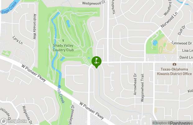 Shady Valley Golf Club map