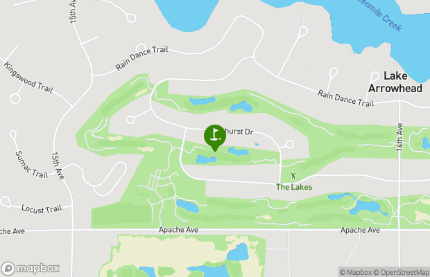 Lake Arrowhead Golf Course - The Lakes map