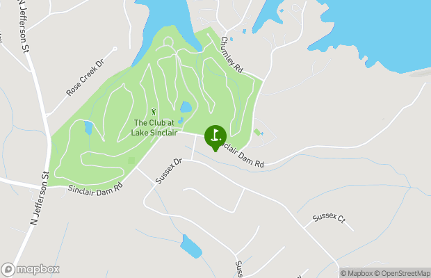 Milledgeville Country Club map