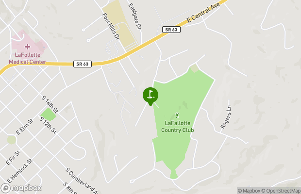 La Follette Country Club map