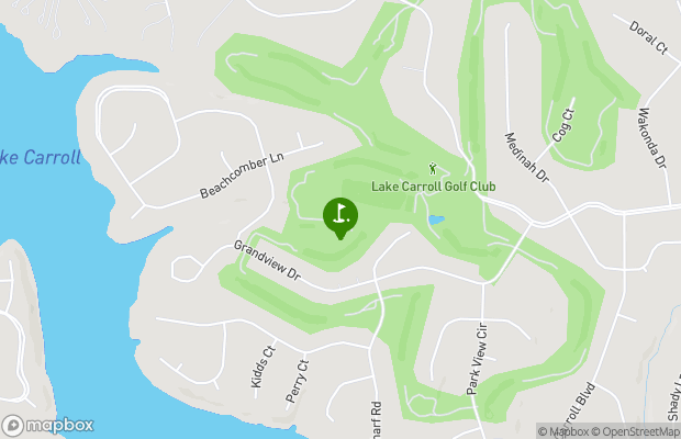 Lake Carroll Golf Course map