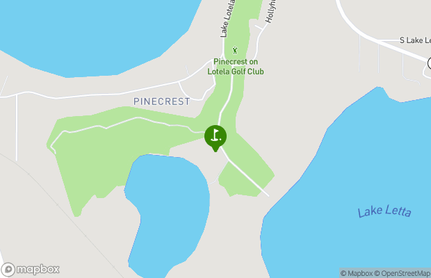 Pinecrest Golf Club map