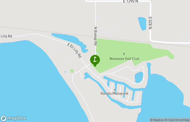 Wawasee Golf Club map