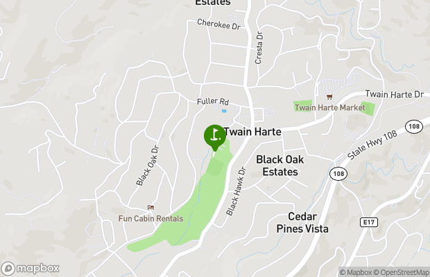 Twain Harte Golf Club map