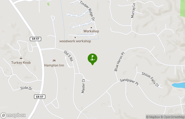 Shiloh Falls Golf Club map