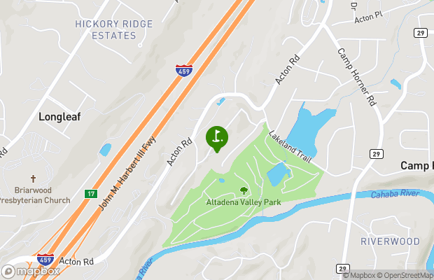 Altadena Valley Golf and Country Club map