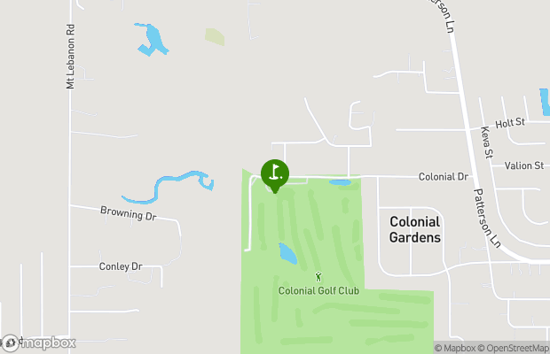 Colonial Golf Course map
