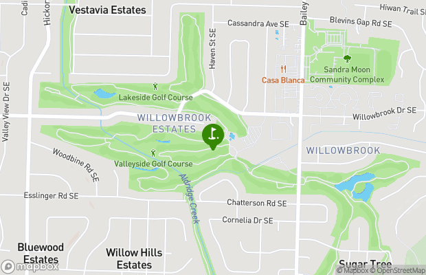 Valley Hill Country Club map