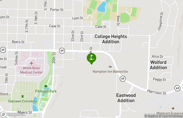 Batesville Country Club map