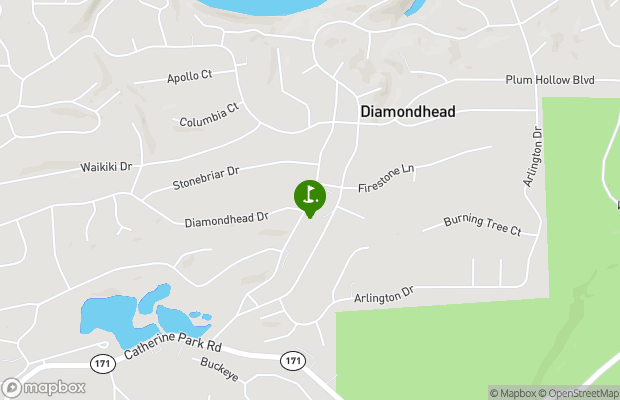 Diamondhead Golf and Country Club map