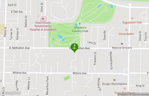 Jonesboro Country Club map
