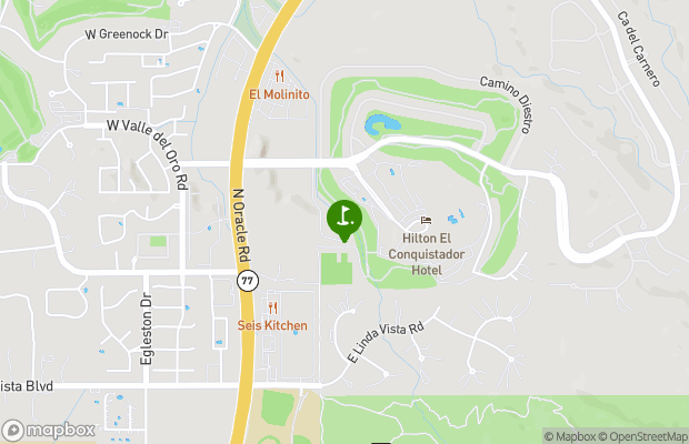 Pusch Ridge Golf Course map