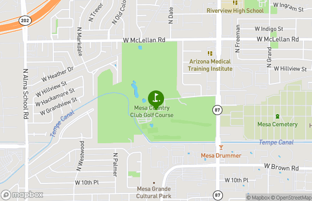 Mesa Country Club map