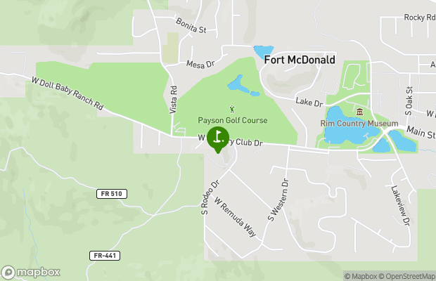 Payson Golf Course map