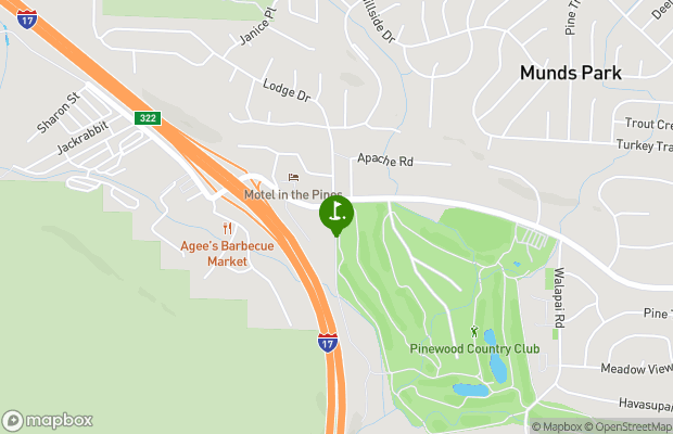 Pinewood Country Club map