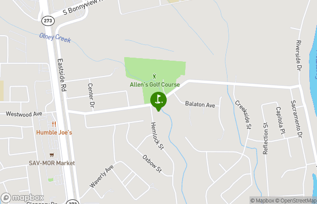 Allens Golf Course map
