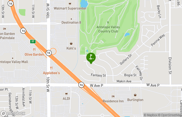 Antelope Valley Country Club map