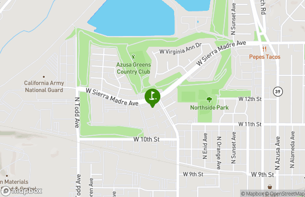 Azusa Greens Country Club map
