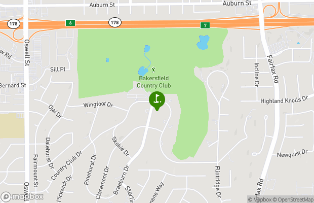 Bakersfield Country Club map
