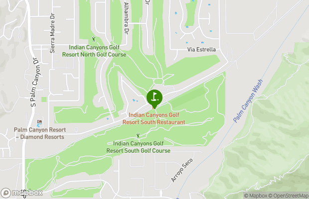 Indian Canyons Golf Resort map