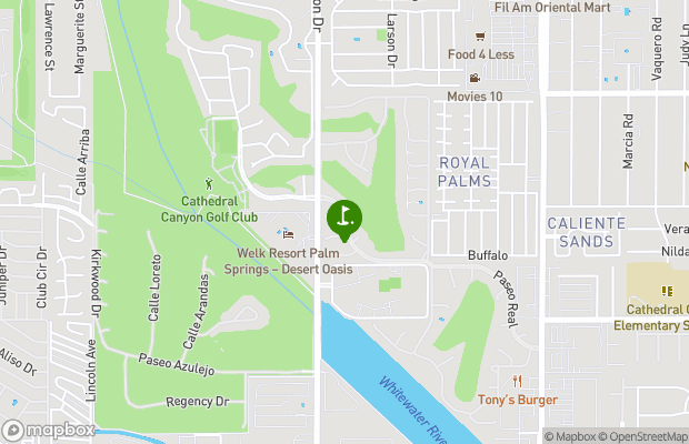 Cathedral Canyon Golf and Tennis Club map