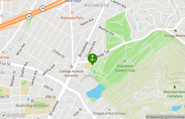 Claremont Country Club map