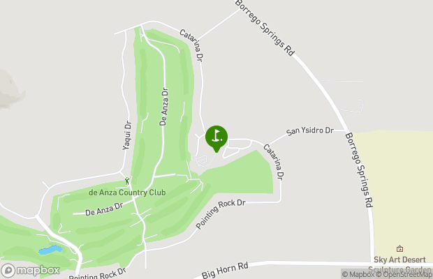 De Anza Desert Country Club map