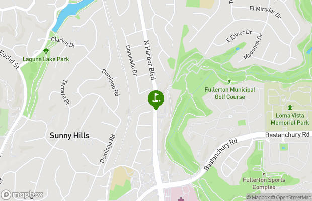 Fullerton Golf Course map