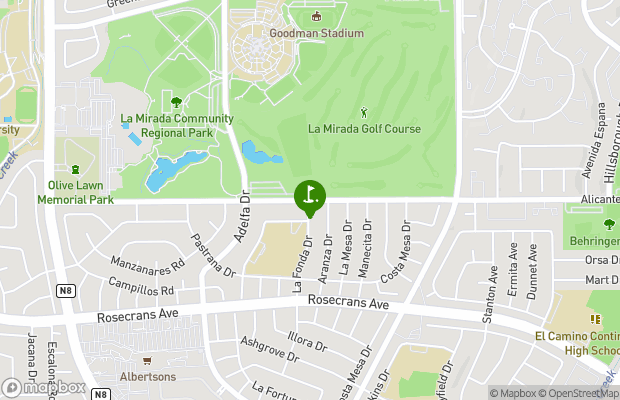 La Mirada Golf Course map
