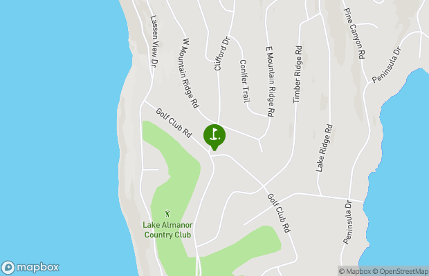 Lake Almanor Country Club map