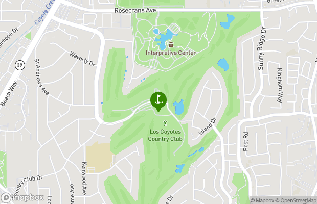 Los Coyotes Country Club map