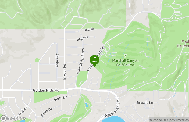 Marshall Canyon Golf Course map
