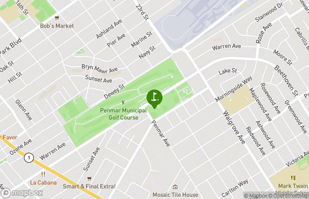Penmar Golf Course map