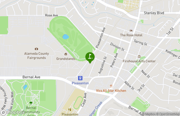 Pleasanton Golf Center map