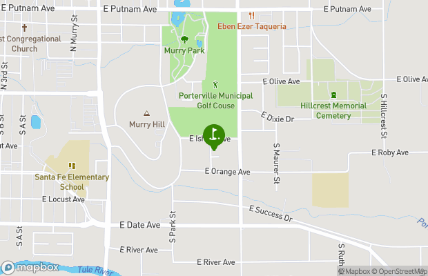 Porterville Golf Course map