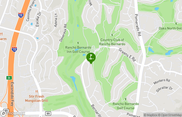 Rancho Bernardo Inn Golf Course map