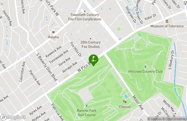 Rancho Park Golf Course map