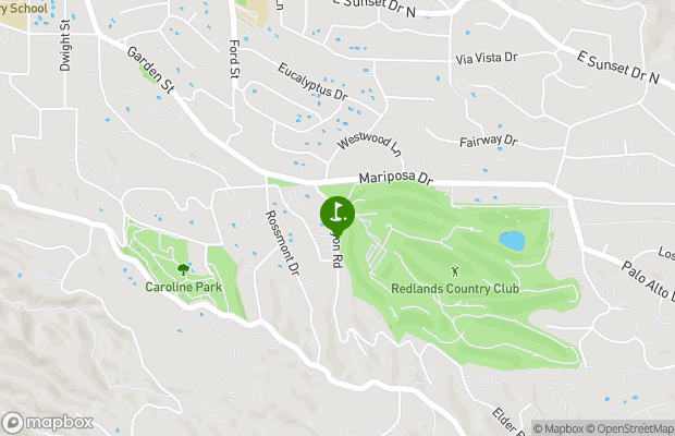 Redlands Country Club map