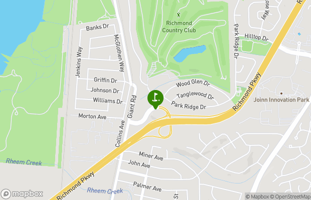 Richmond Country Club map