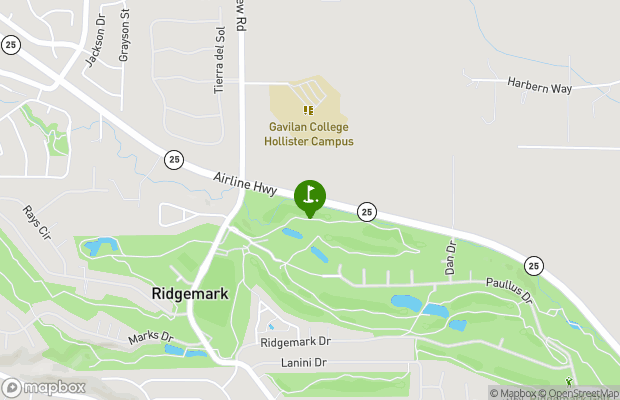 Ridgemark Golf and Country Club map