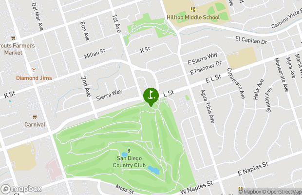 San Diego Country Club map
