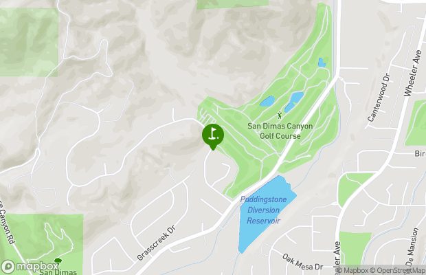 San Dimas Canyon Golf Course map