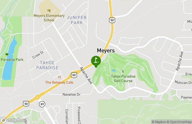 Tahoe Paradise Golf Course map