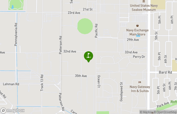 SeaBee (CBC) Golf Course of Port Hueneme map