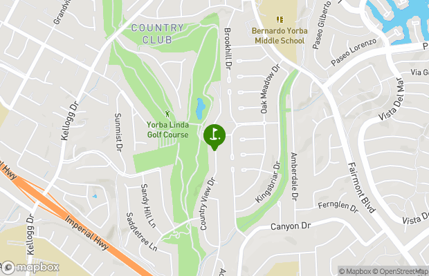Yorba Linda Country Club map