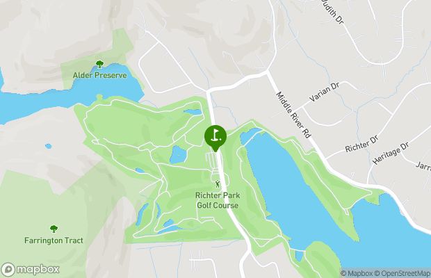 Richter Park Golf Course map